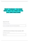 3M 301 SUPER STUDY GUIDE QUESTIONS WITH CORRECT ANSWERS
