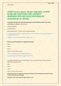 CNOR Practice Exam- Zander 2026&sol;2027 LATEST &NewLine;EXAM 200 QUESTIONS AND CORRECT &NewLine;ANSWERS WITH DETAILED RATIONALES &NewLine;GUARANTEE A&plus; GRADE&NewLine;
