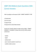 EDKP 396-Midterm Exam Questions With Correct Answers 
