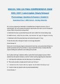 NSG124 &sol; NSG 124 Final Comprehensive Exam&vert; 2026&sol;2027 &vert; Pharmacology &vert; Latest Update &vert; ACTUAL EXAM &vert; Q&A &vert; Herzing University &vert; Guaranteed Pass - A&plus; Graded&NewLine;&NewLine;