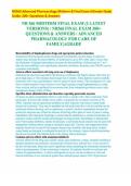NR566 Advanced Pharmacology Midterm & Final Exam Ultimate Study Guide&colon; 200&plus; Questions & Answers