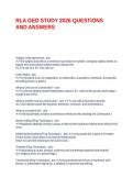 RLA GED STUDY 2026 QUESTIONS AND ANSWERS&period;