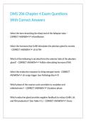 DMS 206 Chapter 4 Exam Questions With Correct Answers