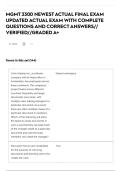 MGMT 3300 NEWEST ACTUAL FINAL EXAM UPDATED ACTUAL EXAM WITH COMPLETE QUESTIONS AND CORRECT ANSWERS&sol;&sol; VERIFIED&sol;&sol;GRADED A&plus;