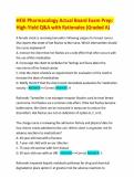 HESI Pharmacology Actual Board Exam Prep&colon; High-Yield Q&A with Rationales &lpar;Graded A&rpar;