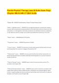 Florida Physical Therapy Laws & Rules Exam Prep&colon; Chapter 486 & 64B-17 Q&A Guide