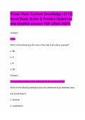 Praxis Music Content Knowledge &lpar;5113&rpar; Exam Study Guide & Practice Questions and detailed answers PDF &lpar;2026&ndash;2027&rpar;