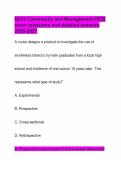 N215 Community and Management HESI exam questions and detailed answers 2026-2027