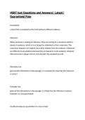 Health Sciences Reasoning Test &lpar;HSRT&rpar; Questions and Answers&vert; Latest 2026&sol;27&vert; Guaranteed Pass