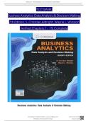 TEST BANK For Business Analytics&colon; Data Analysis & Decision Making&comma; 6th Edition by &lpar;S&period; Christian Albright&comma; 2024&rpar; Verified Chapters 1 - 19&comma; Complete Newest Version