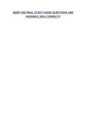 NEIEP 400 FINAL EXAM BUNDLE&lpar;COMPLETE PACKAGE DEAL&rpar;QUESTIONS AND ANSWERS 100&percnt; CORRECT