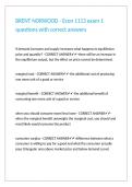 BRENT NORWOOD - Econ 1113 exam 1 questions with correct answers&period;