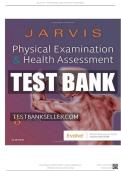 Test Bank For Physical Examination and Health Assessment&comma; 4th Canadian Edition &lpar;Jarvis&rpar; &vert; 9780323827416