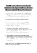 ATI CBC Level 4 Actual Exam Practice &NewLine;Questions with Expert Graded A&plus; Answers &NewLine;&vert; Guarantee Pass&excl; <Brand New Version> 