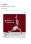 Fundamentals of Anatomy & Physiology&comma; 12th Edition &ndash; Frederic Martini&comma; Judi Nath & Edwin Bartholomew &vert; Complete Test Bank &vert; Verified Questions & Answers