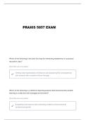 HEALTH AND PE PRAXIS 5857 QUESTIONS AND VERIFIED ANSWERS