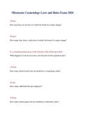 Minnesota Cosmetology Laws and Rules Exam 2026