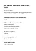 NYC FLSD TEST Questions and Answers&vert; Latest Update 2026&sol;27 &vert; Guaranteed Pass