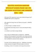 ENLISTED AVIATION WARFARE &NewLine;SPECIALIST &lpar;EAWS&rpar; PHASE 1&2 VFA &NewLine;106 EXAM QUESTIONS AND ANSWERS &NewLine;2026 &ndash; 2027