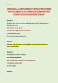 CDW110 EXAM&sol;CDW110 EXAM PREPARATION&sol;CDW110 &NewLine;PRACTICE EXAM ACTUAL EXAM 200 QUESTIONS AND &NewLine;CORRECT DETAILED ANSWERS&vert;AGRADE