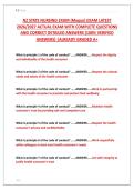 NZ STATE NURSING EXAM &lpar;Megan&rpar; EXAM LATEST &NewLine;2026&sol;2027 ACTUAL EXAM WITH COMPLETE QUESTIONS &NewLine;AND CORRECT DETAILED ANSWERS &lpar;100&percnt; VERIFIED &NewLine;ANSWERS&rpar; &vert;ALREADY GRADED A&plus;