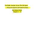  Journey Across the Life Span&colon; Human Development and Health Promotion&comma; 6th Edition &ndash; Elaine U&period; Polan & Daphne R&period; Taylor &vert; Complete Test Bank &vert; Chapters 1&ndash;14