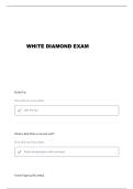  WHITE DIAMOND CHAPTER 3 QUESTIONS AND VERIFIED ANSWERS