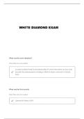  WHITE DIAMOND CHAPTER 1 QUESTIONS AND VERIFIED ANSWERS