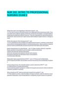 &NewLine;NUR 202&colon; INTRO TO PROFESSIONAL NURSING EXAM 2&NewLine;&NewLine;