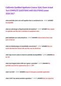 California Qualified Applicator License &lpar;QAL&rpar; Exam Actual Test COMPLETE QUESTIONS AND SOLUTIONS&vert;Latest 2026&sol;2027&NewLine;