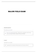  BIOLOGY MAJOR FIELD TEST STUDY SET QUESTIONS AND VERIFIED ANSWERS