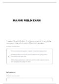  BIOLOGY MAJOR FIELD TEST QUESTIONS AND VERIFIED ANSWERS