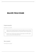  DEPARTMENT MAJOR FIELD TEST STUDY GUIDE QUESTIONS AND VERIFIED ANSWERS