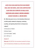 ACRP CCRA EXAM NEWEST 2026 TEST BANK &ndash; 550&plus; REAL EXAM QUESTIONS WITH CORRECT VERIFIED ANSWERS & DETAILED RATIONALES&NewLine;&NewLine;&NewLine;&NewLine;