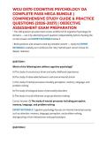 WGU D570 COGNITIVE PSYCHOLOGY OA COMPLETE PASS MEGA BUNDLE &vert; COMPREHENSIVE STUDY GUIDE & PRACTICE QUESTIONS &lpar;2026&ndash;2027&rpar; &vert; OBJECTIVE ASSESSMENT EXAM PREPARATION