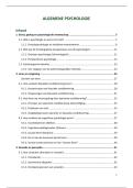 samenvatting Algemene Psychologie&colon; pp&comma; handboek en notities
