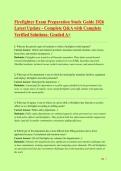 FIREFIGHTER EXAM PREPARATION STUDY GUIDE 2026 &ndash; LATEST UPDATE WITH COMPLETE VERIFIED QUESTIONS AND SOLUTIONS &lpar;100&percnt; CORRECT&rpar;