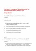 Test bank For Contemporary Nursing Issues Trends and Management 6th Edition by Barbara Cherry