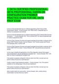 1&period; OKTA CERTIFIED PROFESSIONAL&comma; OKTA PROFESSIONAL HANDS-ON &NewLine;CONFIGURATION PREMIER PRACTICE EXAM FOR OIE&comma; OKTA &NewLine;PROF EXAM QUESTIONS AND ANSWERS&NewLine;