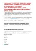 MARYLAND STATIONARY ENGINEER GRADE 4 EXAM PREP &vert; 200 PRACTICE QUESTIONS WITH ANSWERS & DETAILED EXPLANATIONS &lpar;2026&ndash;2027&rpar; &vert; LOW-PRESSURE BOILER OPERATOR LICENSING STUDY GUIDE