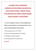 ATI NURSE EXAM NEWEST 2026 TEST BANK &ndash; 200&plus; REAL EXAM QUESTIONS WITH CORRECT VERIFIED ANSWERS & DETAILED RATIONALES&NewLine;&NewLine;