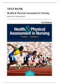 Test Bank &mdash; Health & Physical Assessment in Nursing&comma; 3rd Edition &lpar;D'Amico & Barbarito&comma; 2015&rpar; &vert; All Chapters 1-29 Covered