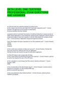 OKTA LEVEL ONE CERTIFIED PROFESSIONAL EXAM QUESTIONS AND ANSWERS