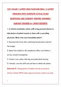 CCC1 EXAM LATEST 2025 TEST BANK &ndash; 200&plus; REAL EXAM QUESTIONS WITH CORRECT VERIFIED ANSWERS & DETAILED RATIONALES&NewLine;&NewLine;
