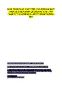 BIOL 251 HUMAN ANATOMY AND PHYSIOLOGY &NewLine;MODULE 2&vert; REVISION QUESTIONS AND &lpar;100&percnt; &NewLine;CORRECT&rpar; ANSWERS&vert; LATEST VERSION &lpar;2026 &ndash; &NewLine;2027&rpar; 