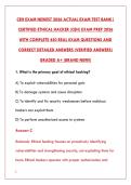 CEH EXAM NEWEST 2026 TEST BANK &ndash; 450&plus; REAL EXAM QUESTIONS WITH CORRECT VERIFIED ANSWERS & DETAILED RATIONALES&NewLine;&NewLine;