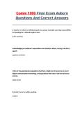 Comm 1000&comma; Auburn University &ndash; Complete Final Exam Questions and Correct Answers Study Guide