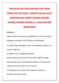 CIPM EXAM PREP 2026 &ndash; 500 REAL EXAM QUESTIONS & DETAILED ANSWERS &vert; CERTIFIED INFORMATION PRIVACY MANAGER STUDY GUIDE&NewLine;&NewLine;