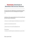 PADI Divemaster Final Exam A &ndash; Complete Questions and Correct Answers Study Guide