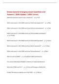 Breeze General Emergency Exam Questions and&NewLine;Answers &vert; 2026 Update &vert; 100&percnt; Correct